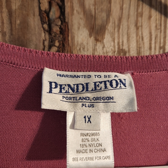 1X Pendleton button down sweater long sleeve - Picture 3 of 3